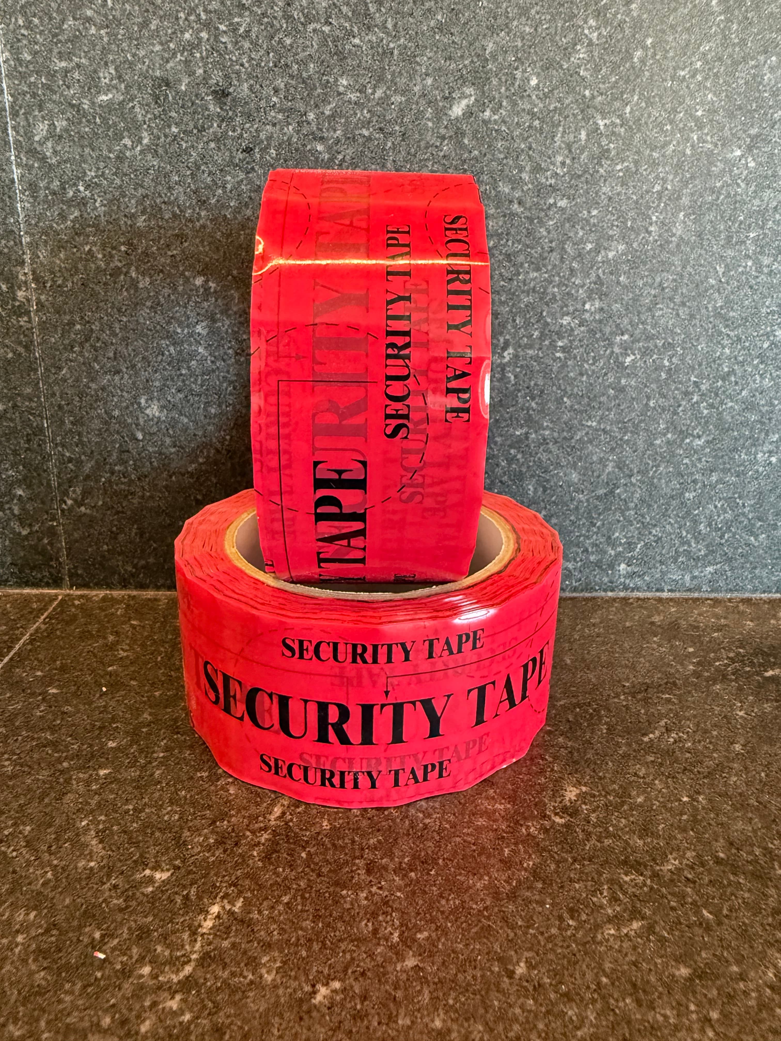 Cinta de Embalar de Seguridad Open Void Roja