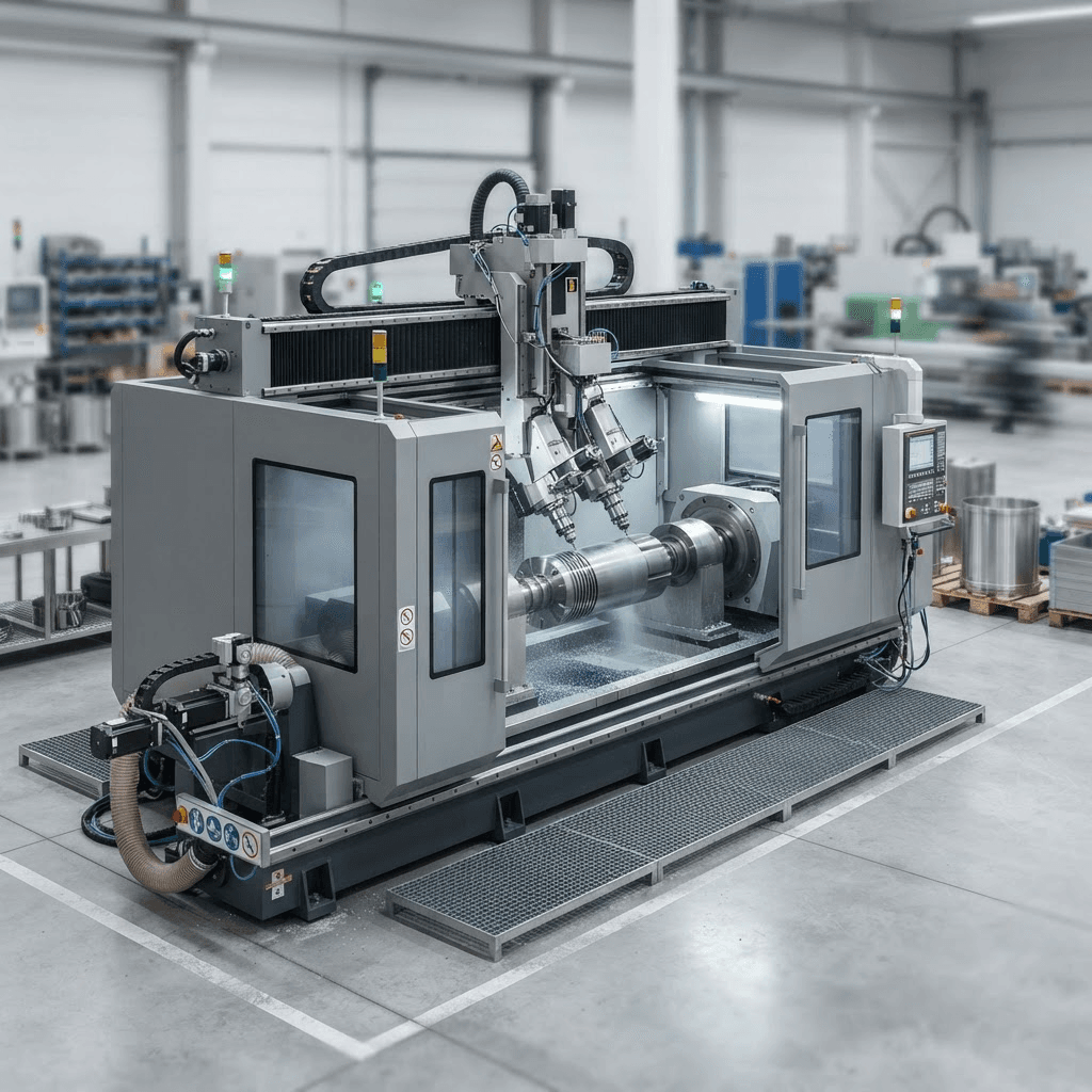 Máquina de Corte CNC Rotativa Doble Cabezal BJGR8515-R