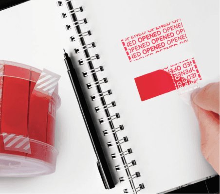 Sticker de Seguridad Open Void Rojo